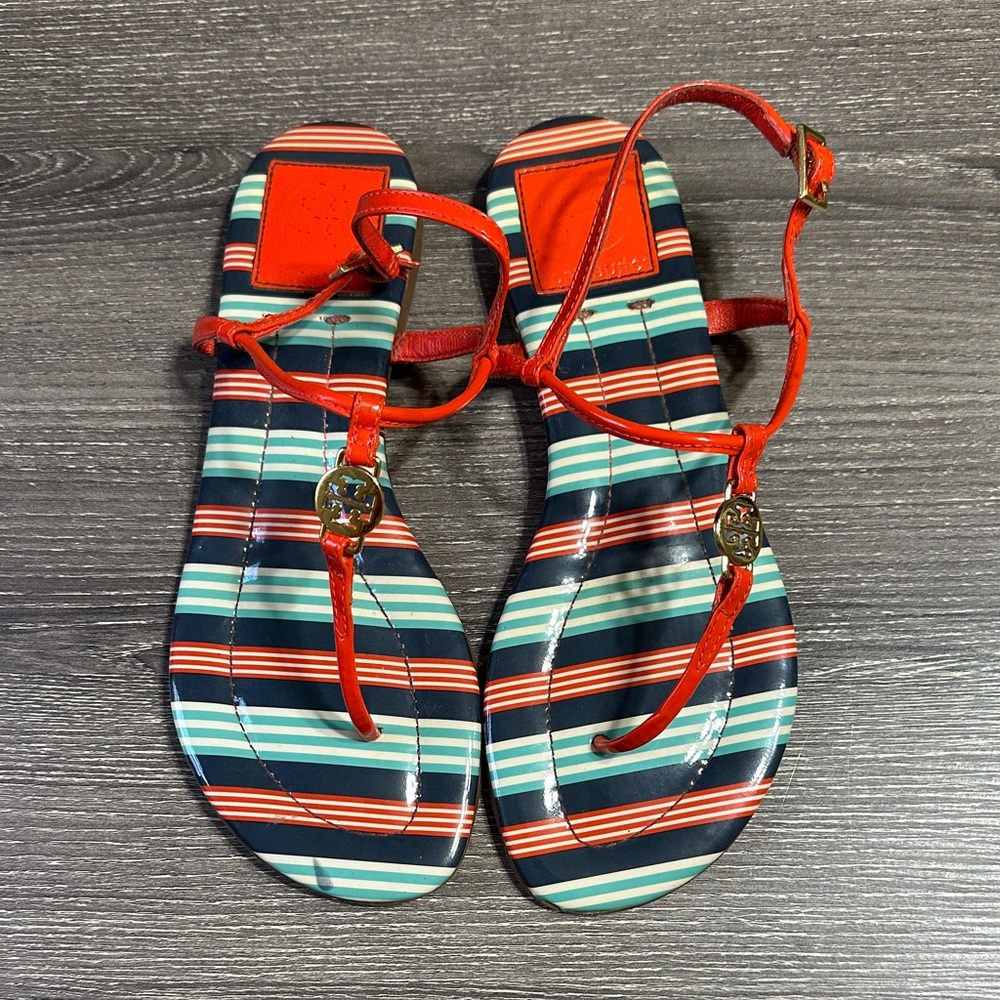 Tory Burch Multicolor Striped Sandals